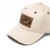 Tan hat with leather logo - Image 2