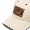 Tan hat with leather logo - Image 3