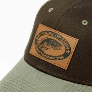 Brown hat with leather logo - Image 3